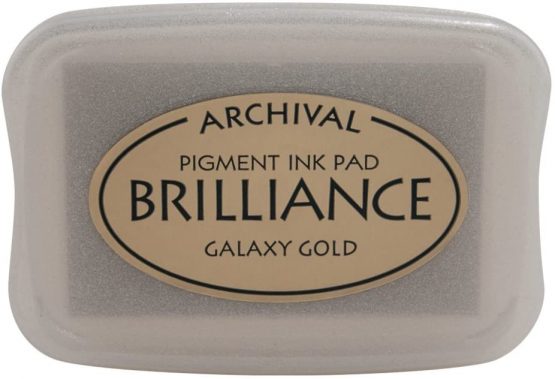 Tsukineko BR000091 Brilliance Galaxy Pad, Gold Ink