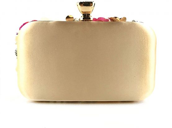 Jywmsc Women Clutches Flower Evening Handbag Chain Strap Shoulder Bag - Image 2