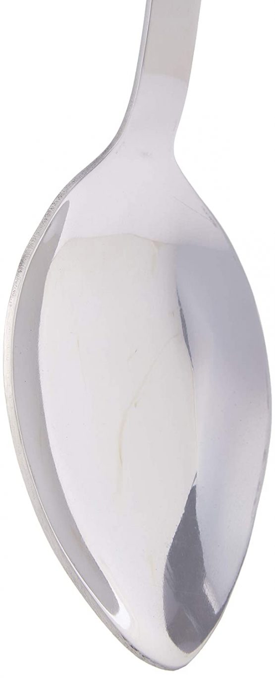 Genware NEV-300012 Serving Spoon with Hanging Hole, Stainless Steel, 12" - Image 3