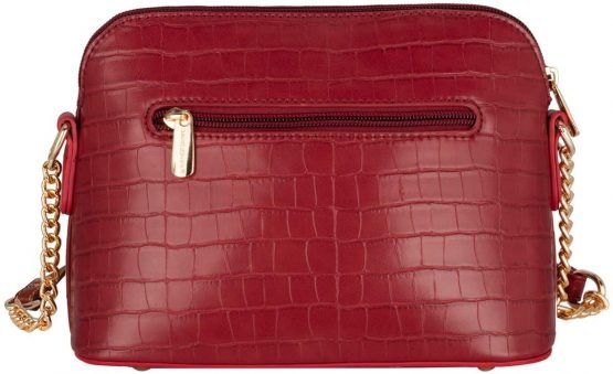 David Jones - Women's Small Crossbody Bag - Chain Shoulder Bag - Saffiano PU Faux Leather Rigid Messenger Bag - Evening Party City Clutch - Ladies Zip Handbag - Fashion Elegant Simple - Image 4