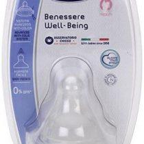 Chicco Wellbeing Teat, 2+ Months Silicone 2+ MESI Bianco