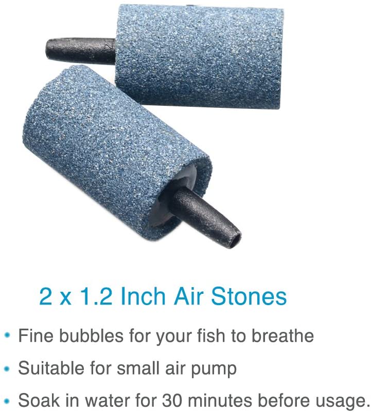 Uniclife Aquarium 4m Airline Tubing Standard Air Pump Accessories Set including Air Stone Cylinders Connectors Suction Cups and Check Valves for Fish Tank Aeration Setup - Image 4