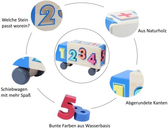 B&Julian MZ1106-2724 Number Puzzle Plug-In Game, Multi-Colour - Image 2