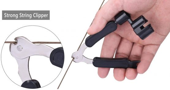Guitar String Winder Cutter and Bridge Pin Puller, Guitar Repair Tool Functional 3 in 1 (with 24 picks) - Image 3
