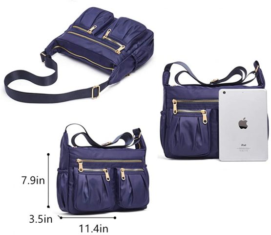 Crossbody Bags for Women,OPXTO Multi Pocket Shoulder Bags, Lightweight Nylon Waterproof Casual Travel Purse Messenger Bags. - Image 3