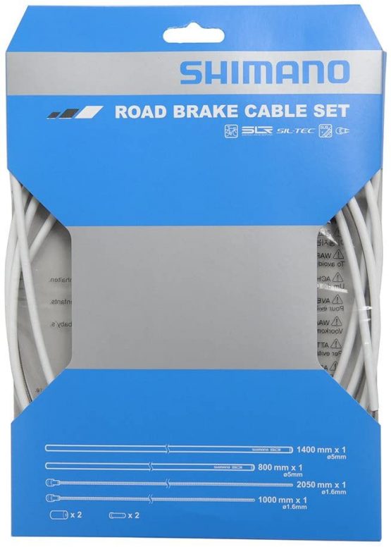 SHIMANO CABBC9WE CABLE SIL-TEC road brake set WE, Bianco, One Size
