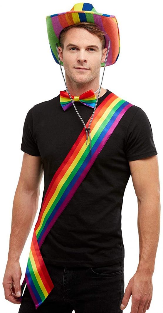 Smiffys 50997 Rainbow Sash, Unisex Adult, Multi-Colour, One Size