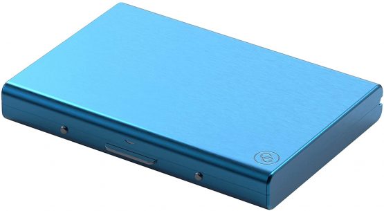 High-Class Stainless Steel Card Wallet | Ideal Credit Card Holders, Business Card Holder, Metal Slim Wallet, Minimalist RFID Blocking Smart Wallet, Mens Travel Wallets | Card Genie for Men & Women