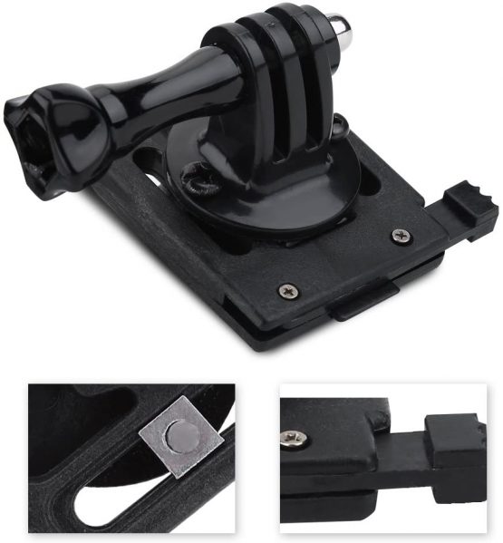 Helmet Strap Buckle Adapter Holder Mount, Helmet Accessories Front Bracket Mount for Action Camera Camcorder - Image 2