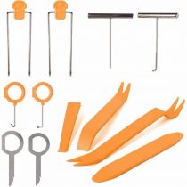 Auto Trim Removal Tool,Auto Door Clip Panel Trim Removal Tool Kits Stereo Radio Interior Light Repair Tool Kit,12 Pieces Door Panel Removal Tools for Dash Center Console Installation and Remover