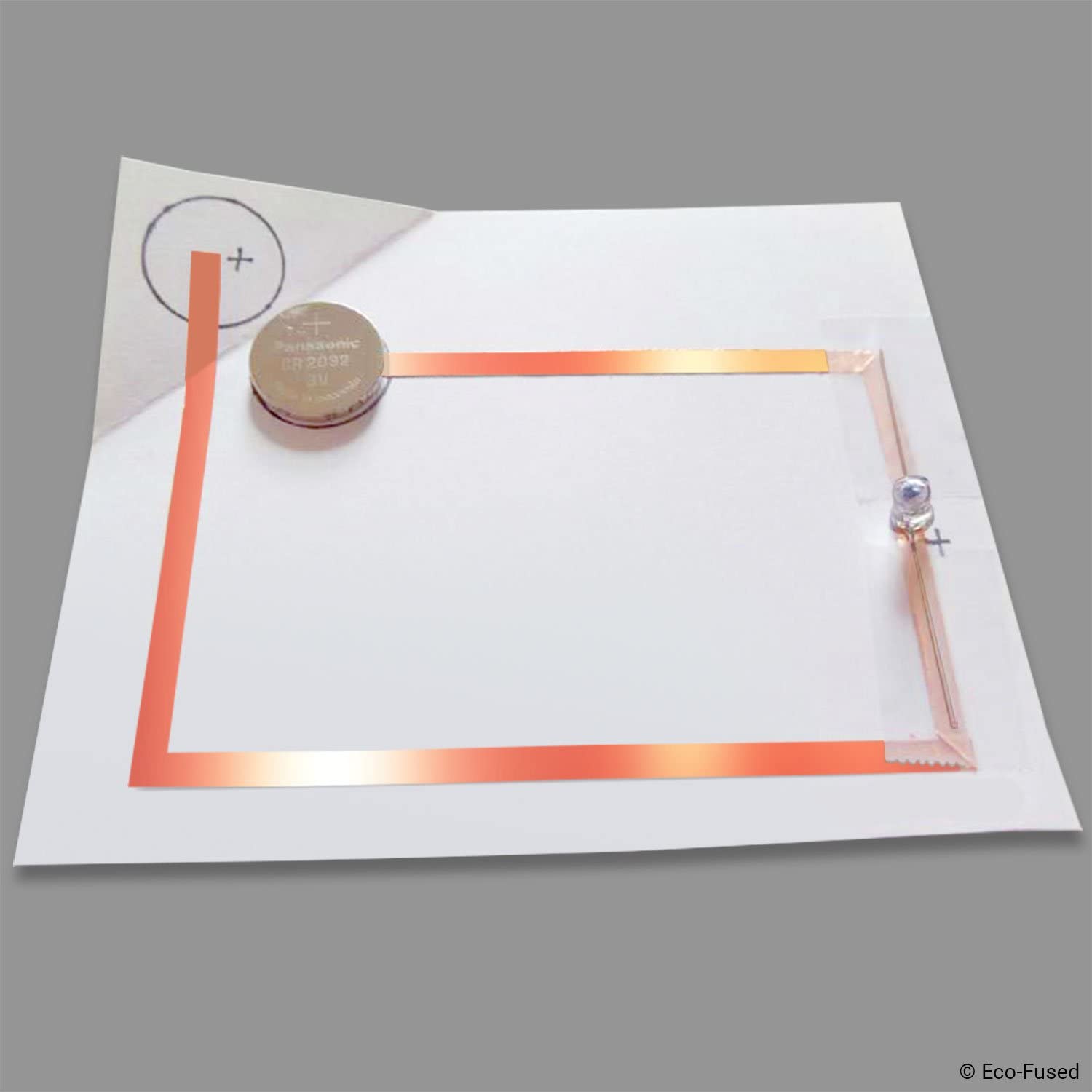 ECO-FUSED Premium Adhesive Copper Foil Tape, Double-Sided Conductive, 2 inch (50 mm), EMI and RF Shielding, Paper Circuits - Image 3