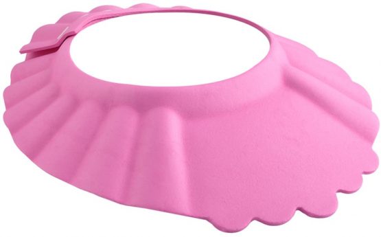 ISO TRADE Shower Cap for Toddler -Shower Hat pink/ blue Safe Shampoo Shower Protection Bath 1835, Color:pink