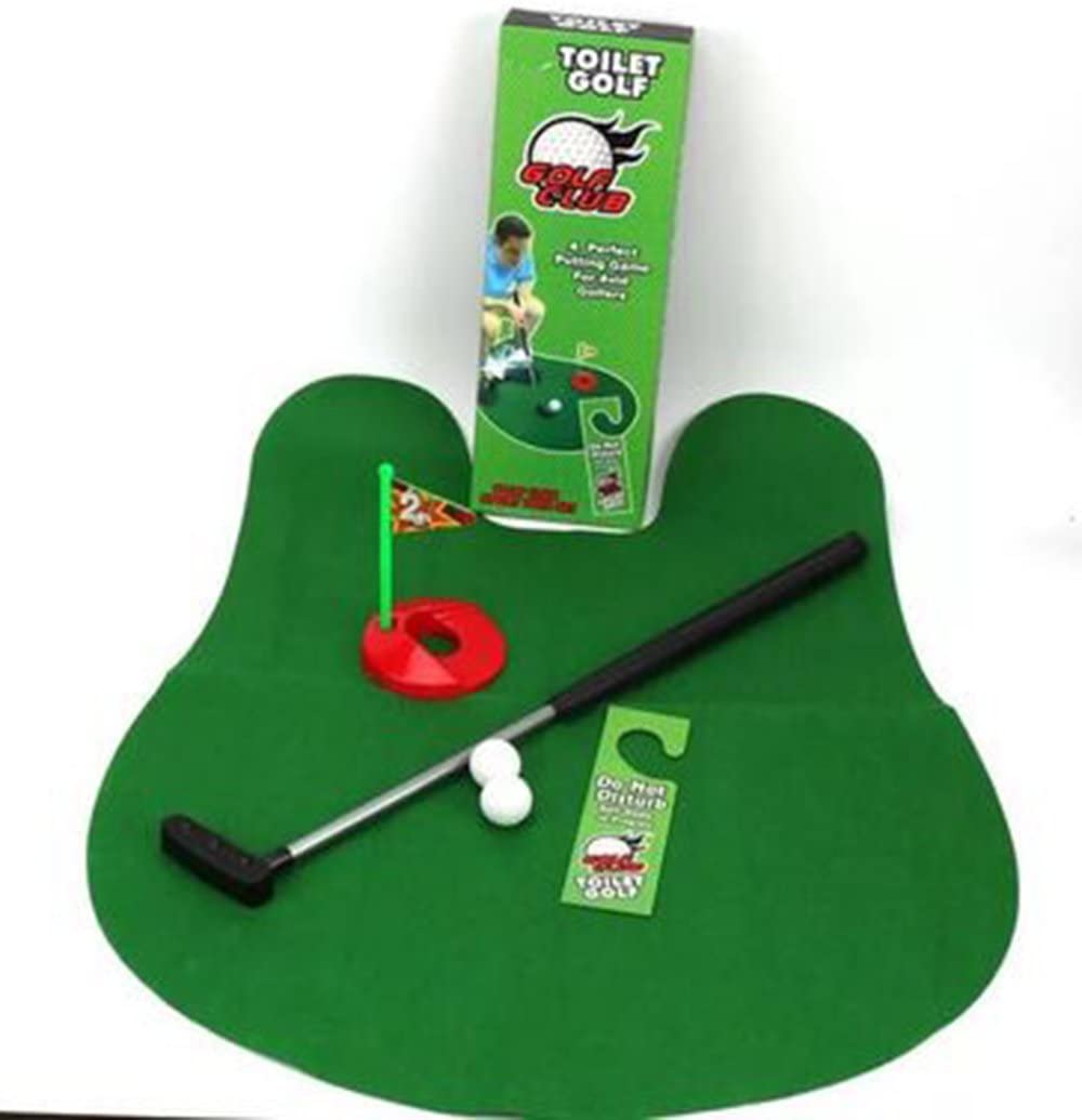 Amasawa Mini Golf Potty, Mini Toilet Golf Gift Set, Mini Golf Potty Gift Set, Golf Bathroom Game Set - Image 3