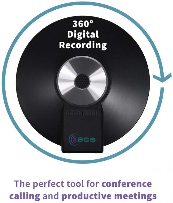 WordForum 3.5 mm 360° Stereo Conference Microphone - Omni-Directional Digital Recording For Meetings, Teleconferencing, Video Conferencing, Zoom, SKYPE, VoIP Calls with Daisy Chain Option - Image 3