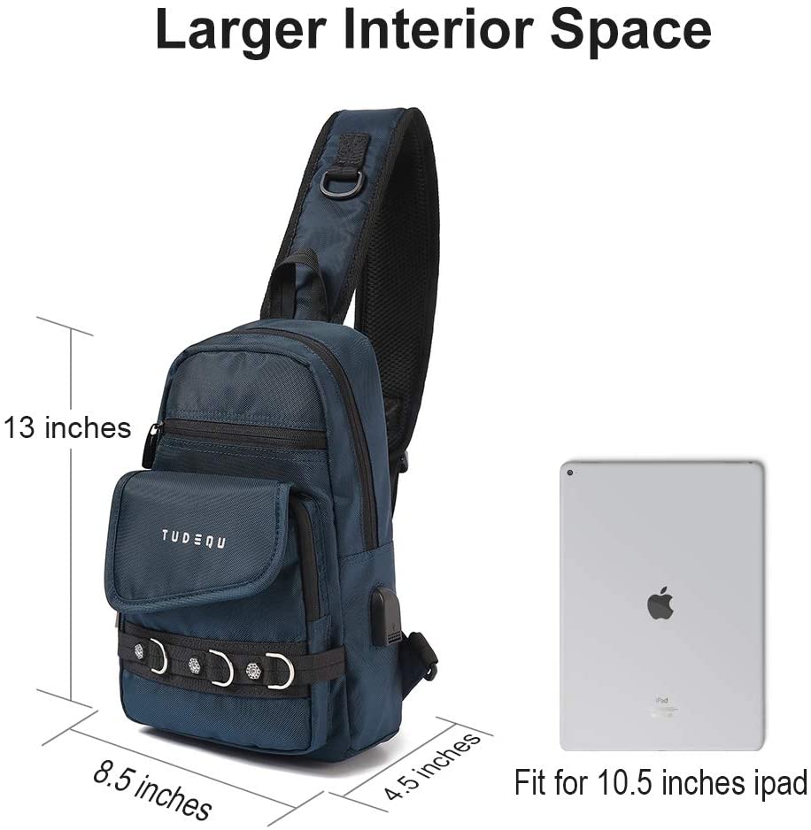 Tudequ Small Sling Chest Crossbody Single Shoulder Backpacks Bags