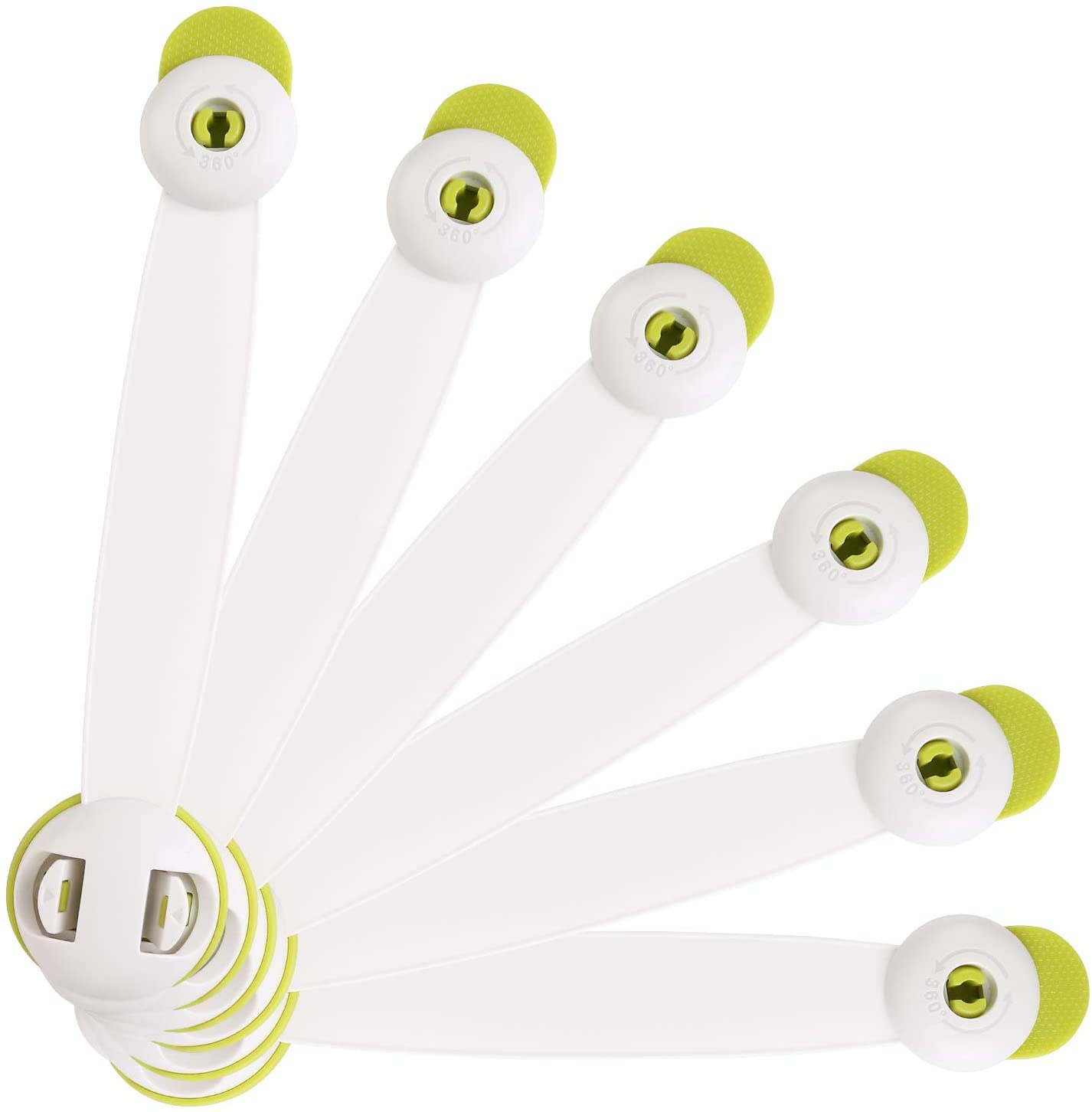 Vicloon Child Safety Cupboard Locks, 6 Pcs Baby Proof Locks No Screws with 3M Adhesive Stick On Cabinets
