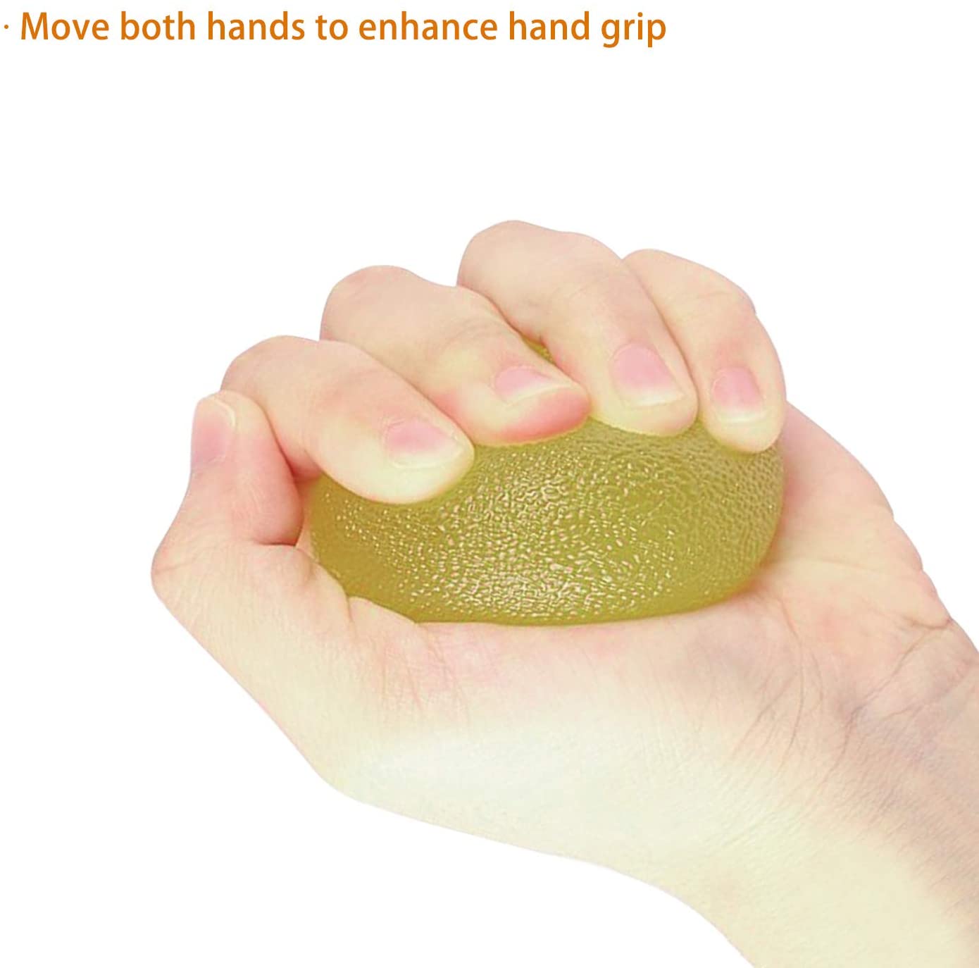 NATEE Hand Therapy Grip Balls, 3PCS Gel Hand Balls, Hand Therapy Squeeze Exercise Stress Balls