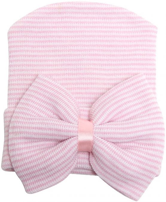 SunTrader Newborn Baby Girls Infant Toddler Hospital Beanie Bow-Knots Hat Knit Cap