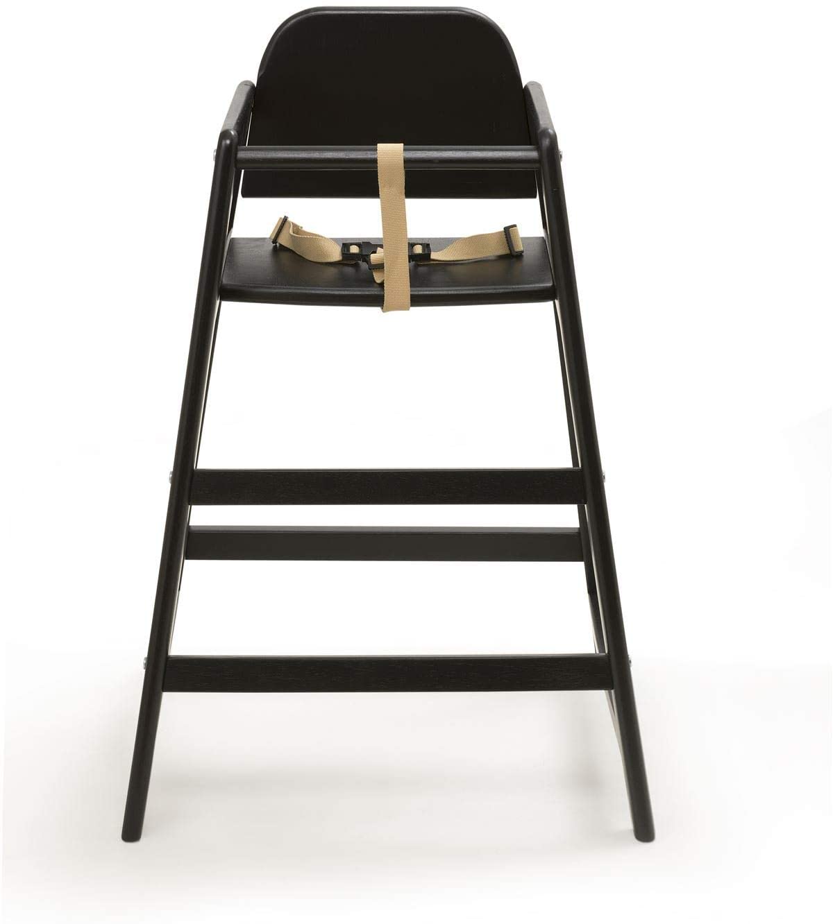 Safetots Simply Stackable High Chair Wooden, Black, Highchair for Baby and Toddler Stylish and Practical, Baby Highchair
