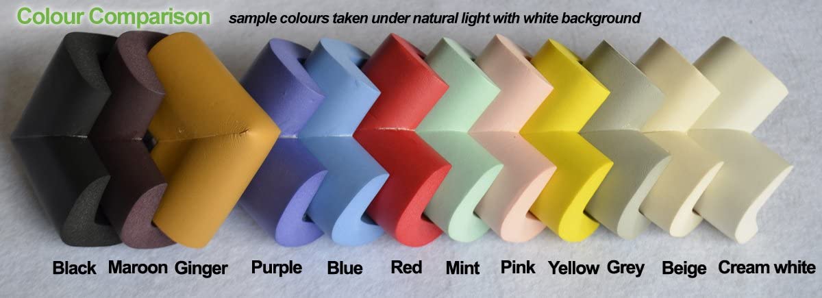 FiveSeasonStuff Table Corner Protectors for Kids, Black | L-shape Jumbo (T: 5-14mm) - Image 4