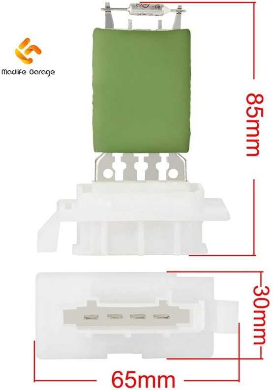 Madlife Garage Heater Blower Fan Resistor 1K0959263A fits A3 Leon Caddy Golf Jetta Touran Passat