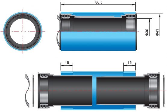 Fsa Bb86/386 Evo Adapter Bb86 386evo Mega Exo Spacers - Black - Image 2