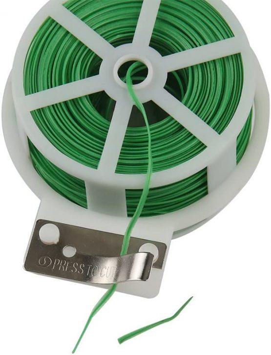 Shintop Garden Plant Ties, 328 Feet Twist Ties with Cutter, Garden Wire for Gardening, Home, Office (Green) - Image 3