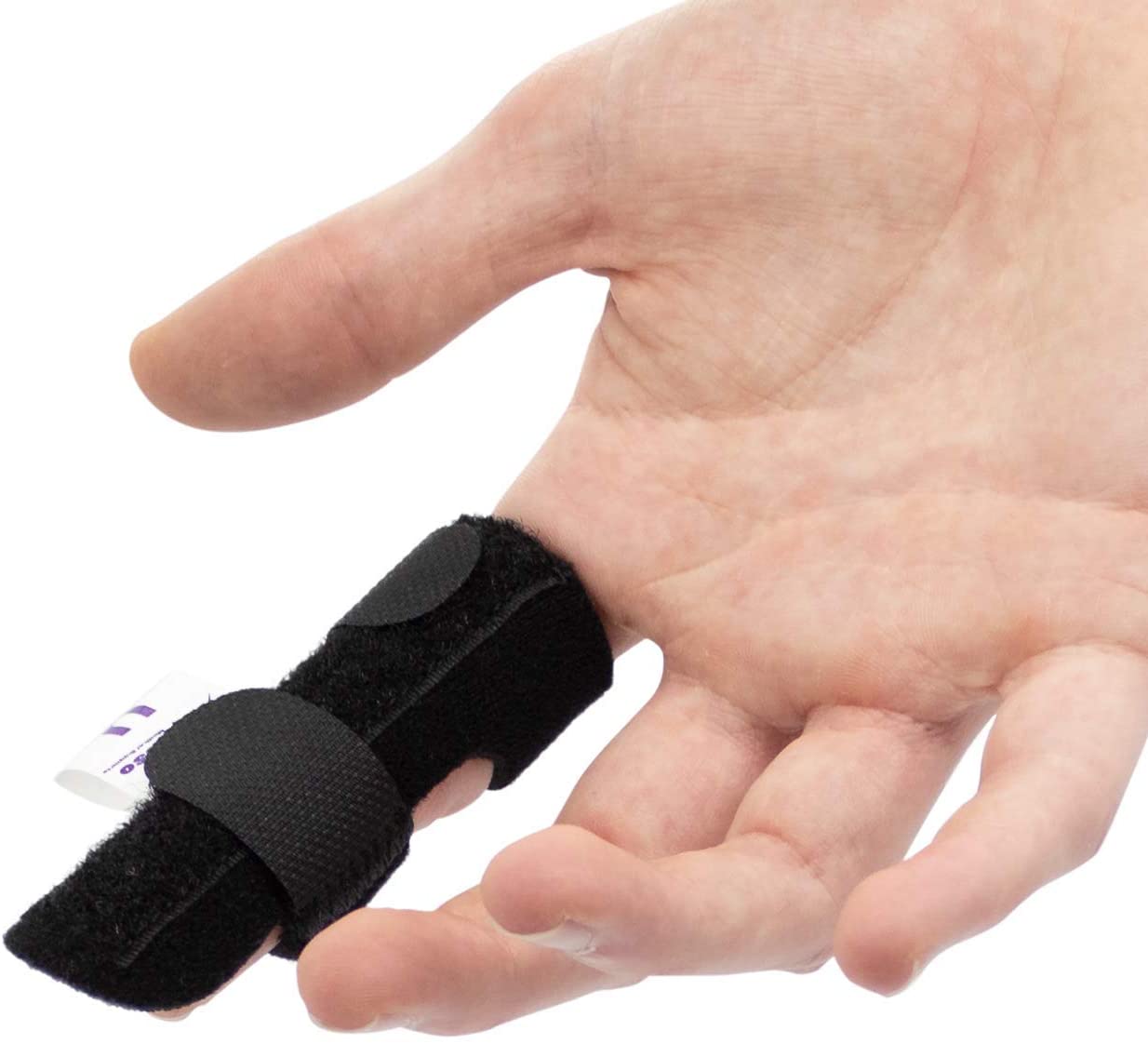 Actesso Neoprene Finger Splint Brace, Injury Support for Mallet Finger Trigger Finger, Finger Pain, & Broken Finger - Image 2