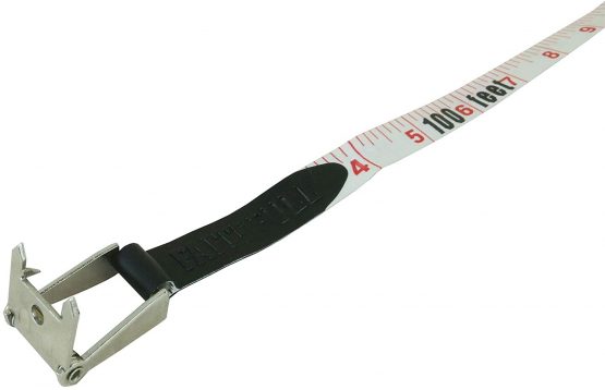 Faithfull Tools FAITMFG30OF Faithfull TMFG30OF Open Frame ABS Fibreglass Long Tape 30m/100ft (Width 13mm), Blue - Image 2