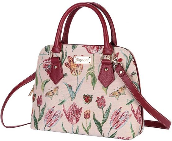 Signare Tapestry Handbags Shoulder bag and Crossbody Bags for women with Floral Design - Image 2
