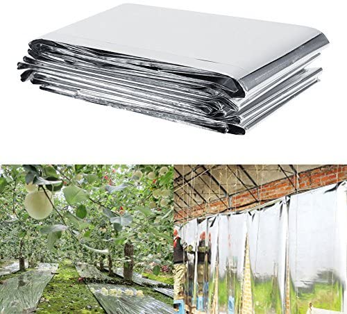 Yosoo Plant Reflective Film Garden Greenhouse Grow Highly Reflective Covering Foil Sheets 210 x 120 cm / 82.68 x 47.24 inch - Image 2