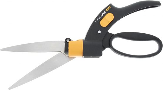 Fiskars Servo-System Grass Shear GS42, Anti-jam Servo-System mechanism, Length: 34.4 cm, Steel blades/Plastic handles, Black/Orange, GS42, 1000589 - Image 3