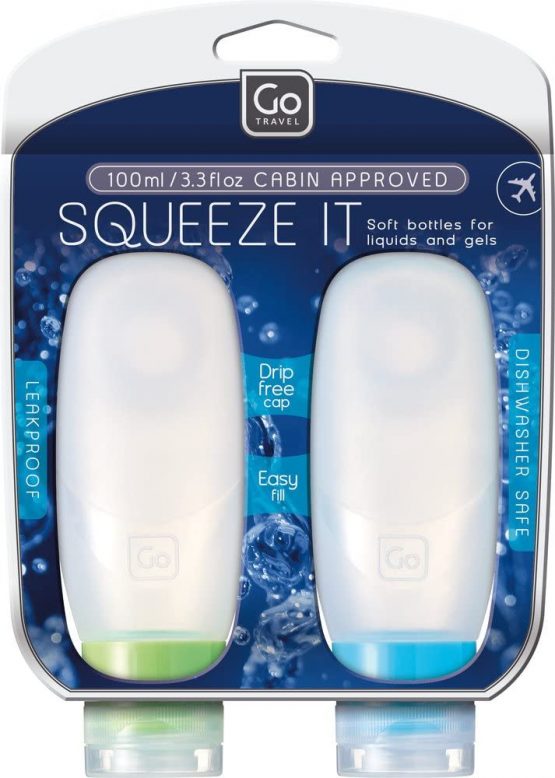 Go Travel Squeezy 100ml Cabin Approved Bottles for Liquids -2 Per Pack (Ref 660) - Image 4