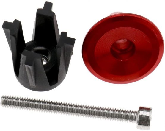 2pcs Aluminum Bicycle Bike Handlebar End Plugs Bungs Caps End Plugs Red - Image 2