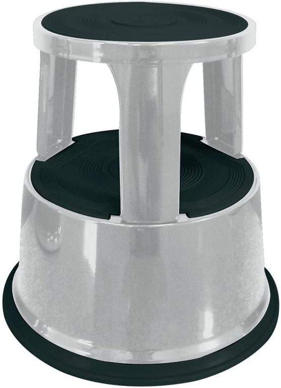 Q-Connect Light Metal Step Stool - Grey