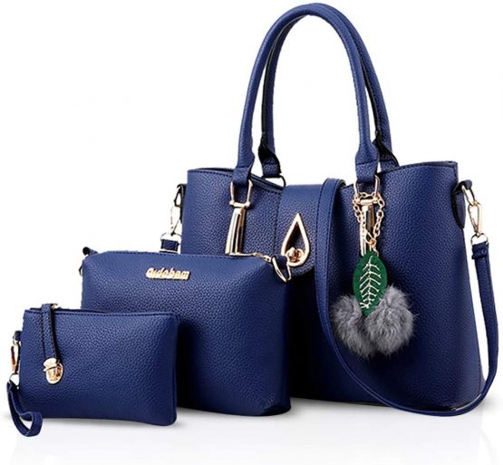 NICOLE&DORIS Fashion 3 PCS Bag Handbag Shoulder Women Bag Crossbody Totes Messenger Soft PU Leather