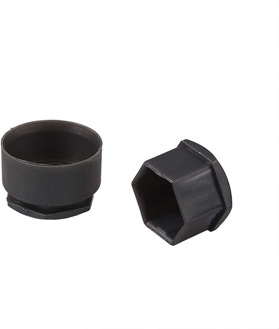 AUTOUTLET 20Pcs Black Wheel Nut Caps Bolt Covers 17mm Universal including 16 Standard Ones 4 Locking Ones Removal Tool - Image 3