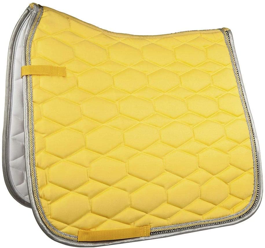 HKM Crystal Fashion Saddle Cloth Yellow Pony Dressage, Pony Dressur