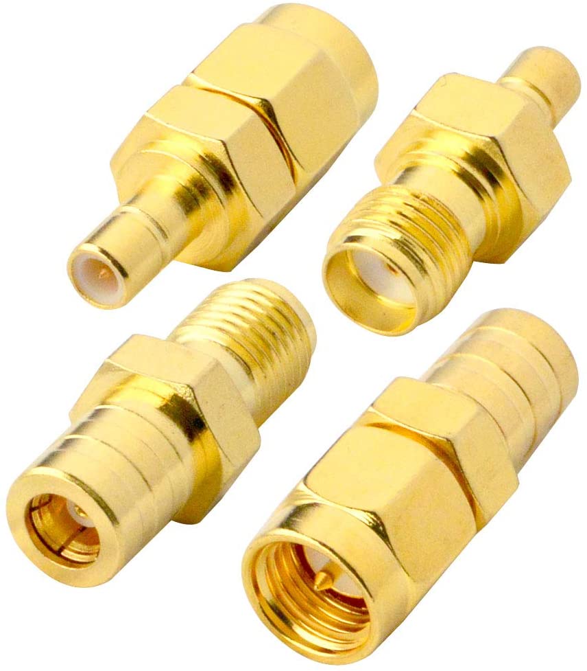 YILIANDUO 4 Type DAB Aerial Adapter SMA to SMB RF Adapter Kit SMA Adapters to SMB Connector for DAB + Car Radio Aerial JVC Alpine GPS System All in-car Auto Radio