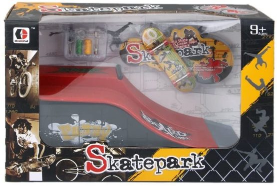 MOMSIV Mini Finger Skateboard and Ramp Accessories Set (E) - Image 3