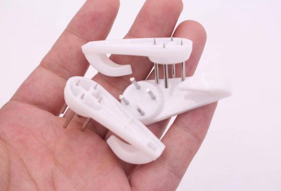 UPSTORE 20PCS Plastic White Durable Hardwall Hanger Multi-Purpose Non-trace Hook Uses for Hardware Fasteners Seamless Back Door Nail-in Hooks Wall Mount Non-mark Hooks Picture Photo Frame Hangers - Image 3
