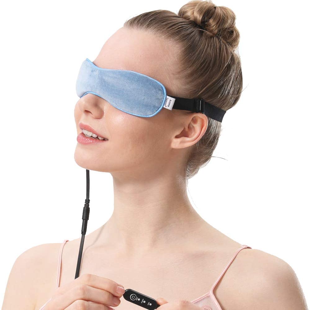 Aroma Season Heated Eye Mask, Great for Blepharitis and Dry Eyes Treatment Relieve Dry Eye Syndrome, MGD and Styes (Blue) - Image 2