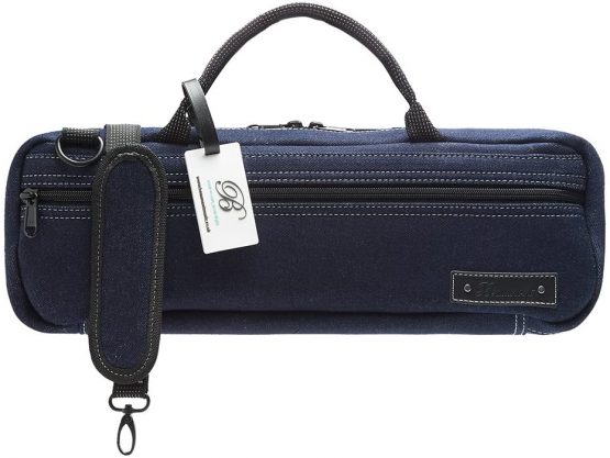 Beaumont C-Foot Flute Bag Case Cover Blue Denim