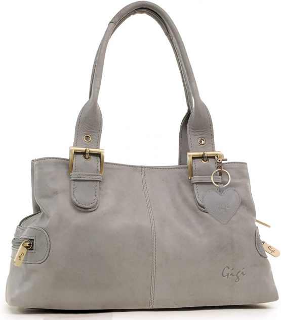 GIGI - Women's Leather Top Handle Handbag/Shoulder Bag - OTHELLO 6165