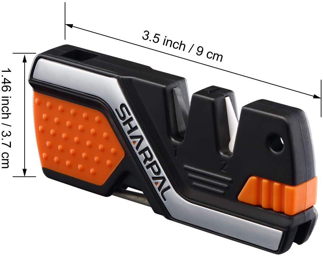 SHARPAL 101N 6-In-1 Pocket Knife Sharpener and Survival Tool, with Fire Starter, Whistle and Diamond Sharpening Rod - Image 2