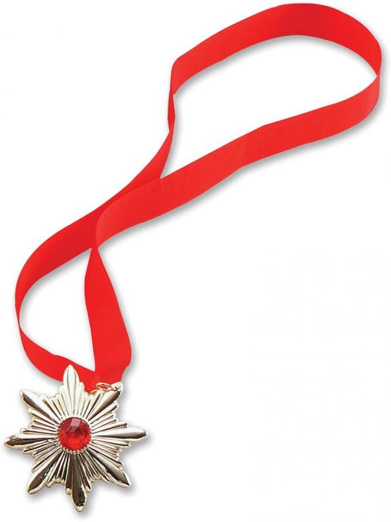 Bristol Novelty BA230 Dracula Medallion, Mens, Red, One Size - Image 2