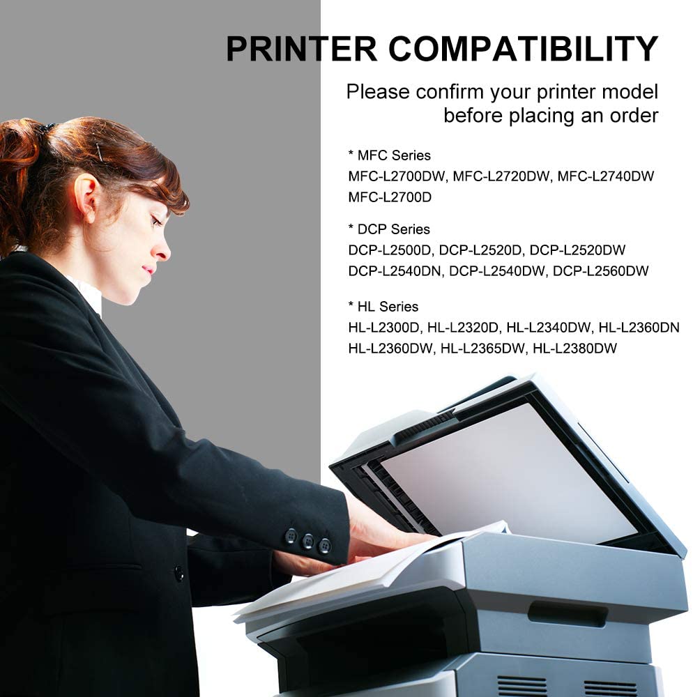GPC Image TN2320 Toner Cartridge Compatible for Brother TN2320 Black Toner Cartridge for Brother MFC-L2700DW HL-L2300D HL-L2340DW MFC-L2740DW HL-L2365DW DCP-L2500D DCP-L2520D HL-L2360DW (Black 2-Pack) - Image 2