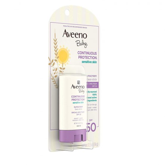 Aveeno Sun Natural Protection Baby SPF 50 Stick, 0.5 Ounce - Image 4