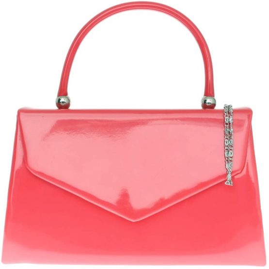 Girly Handbags Patent Clutch Bag Handbag Small Hard Case Ladies