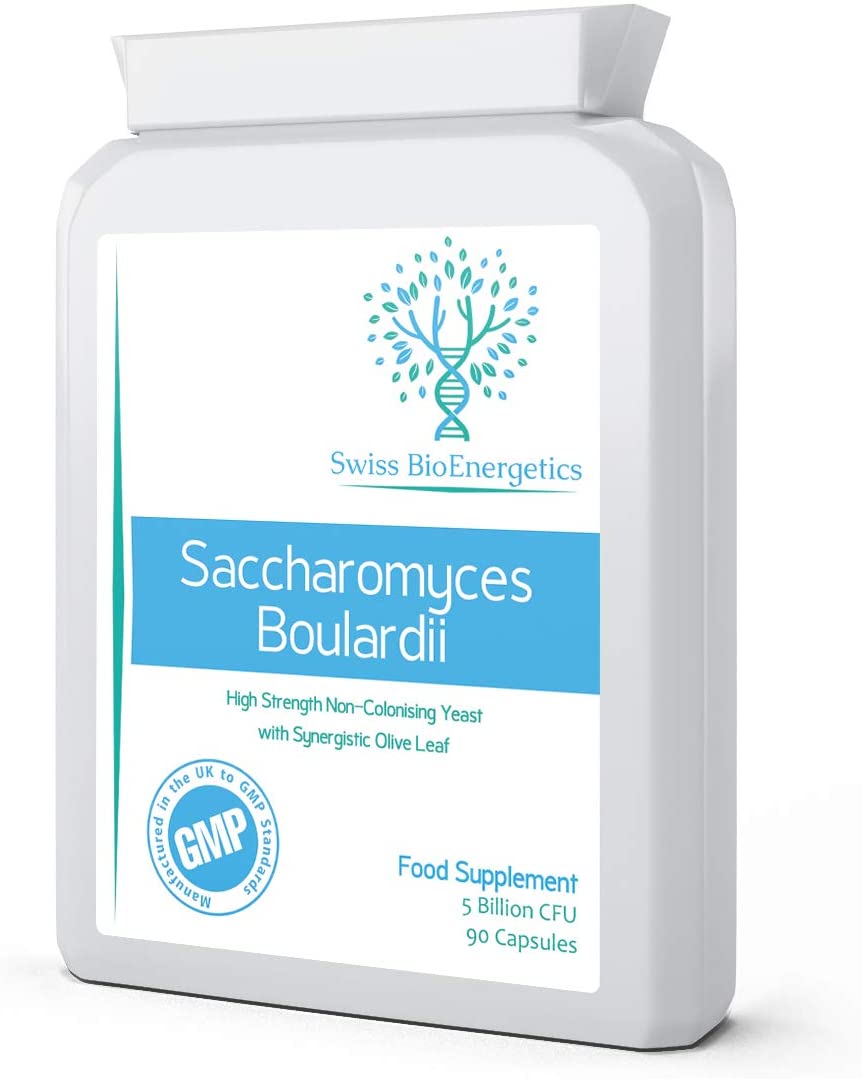 Saccharomyces Boulardii 5 Billion CFU 90 Capsules, No Refrigeration Required
